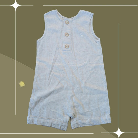 Dudes Linen One Piece Romper - 9-12 Mo
