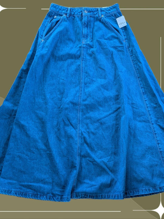 We The Free Sidney Denim Skirt Size 28