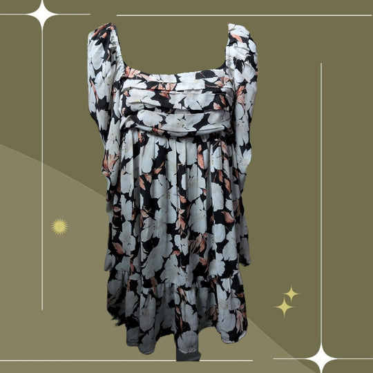Abercrombie Long Sleeve Floral Emerson Mini Dress