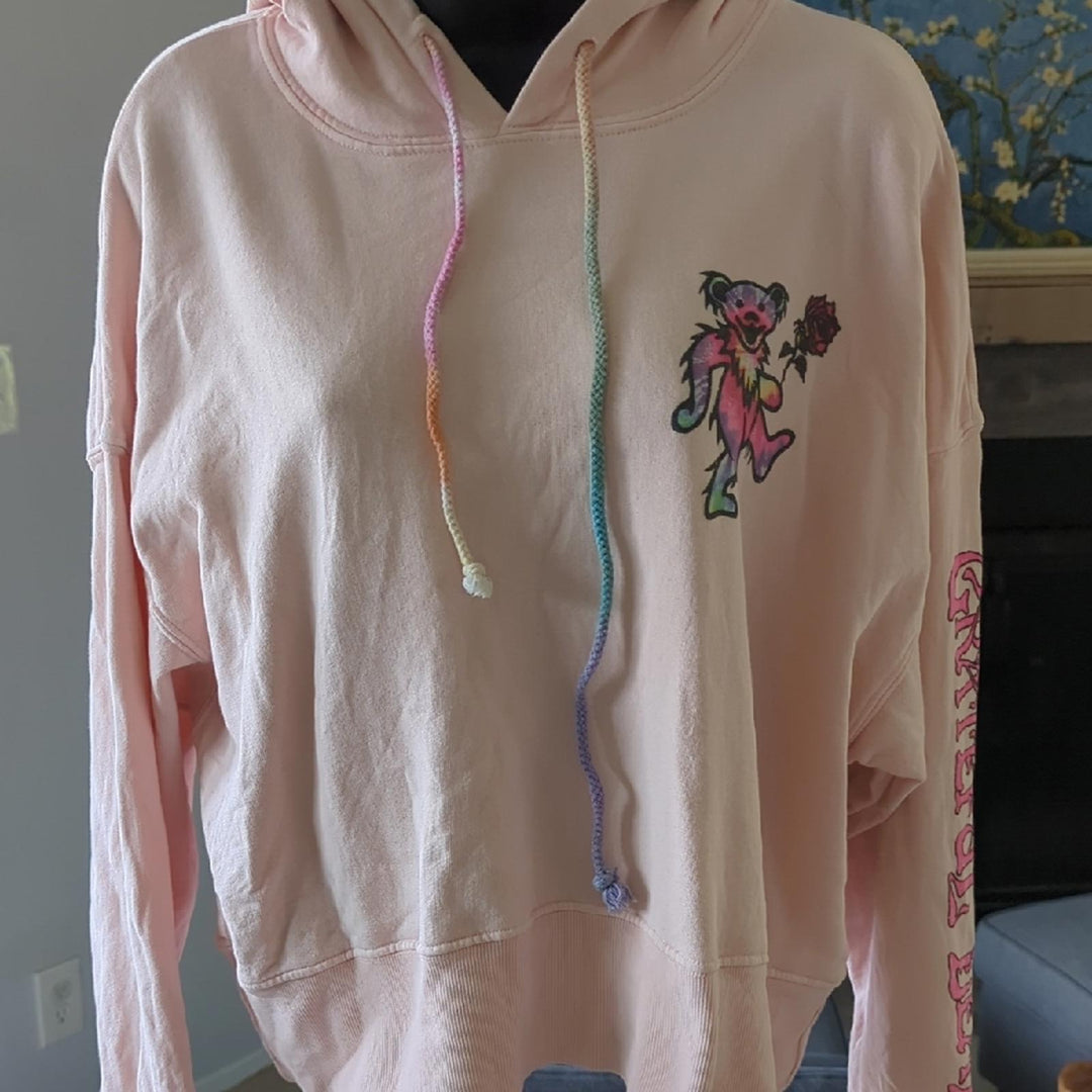 Daydreamer Grateful Dead Cropped Hoodie Sweater  - Medium