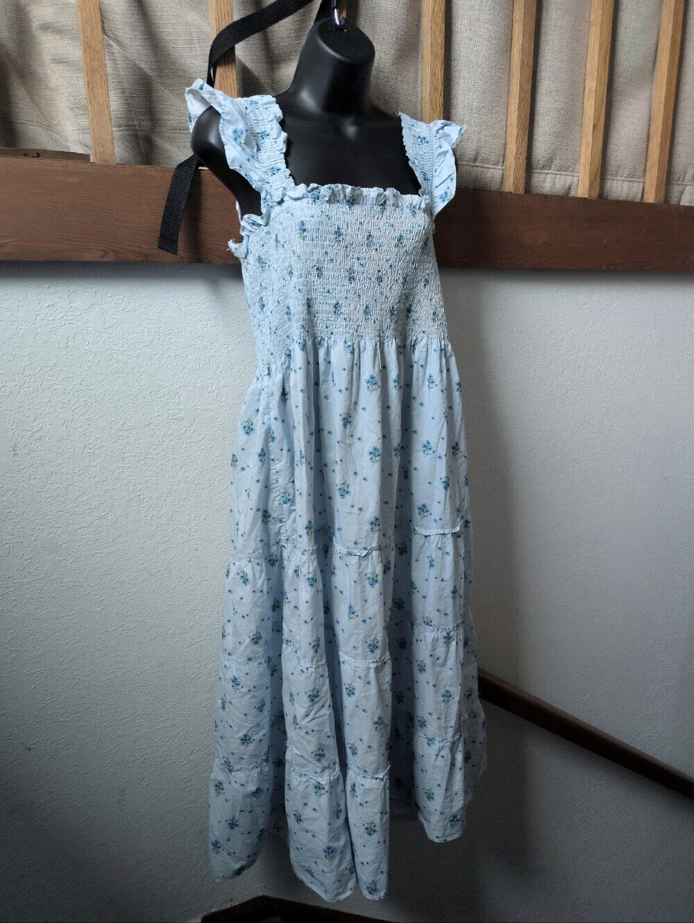 Hill House Home Ellie Nap Dress In Ditsy Blue Floral Size XL
