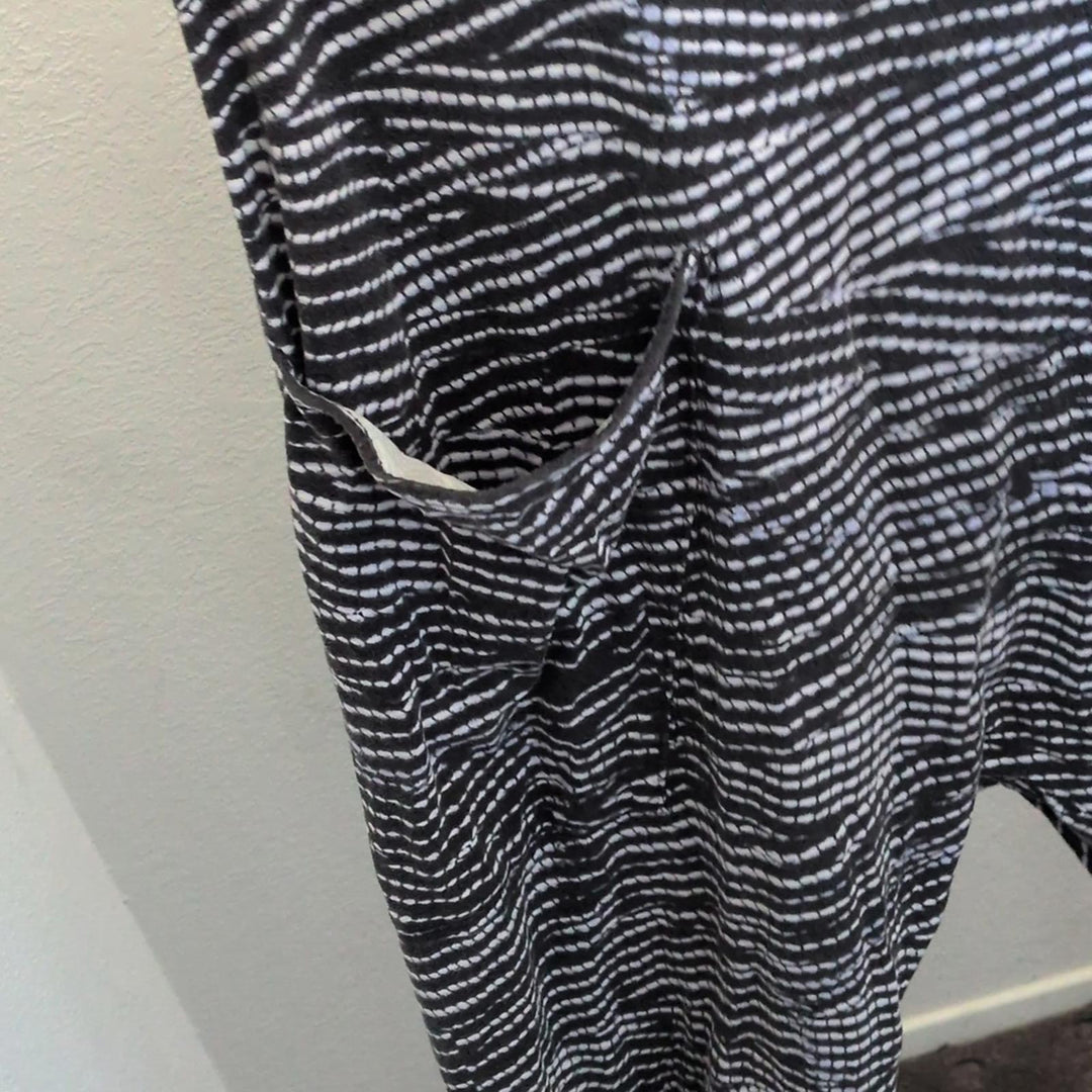 Free People Movement Hot Shot Onesie In Rare Black And White Print - Medium