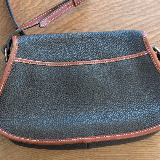 Dooney And Bourke Pebble Leather Ellie Crossbody Brown/Saddle