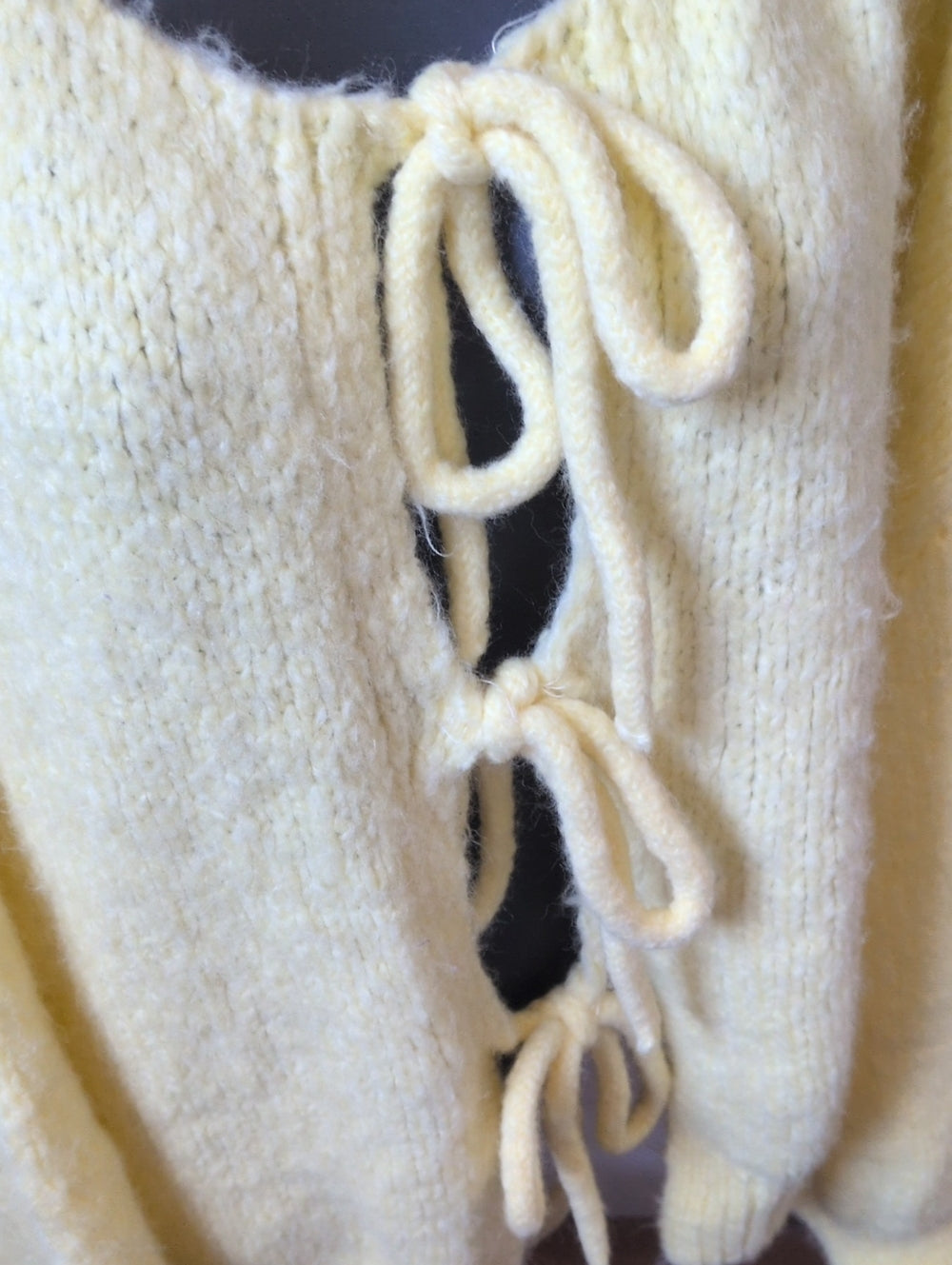 Janou Cardigan in Yellow from the boutique brand Easy Clothes - OSFM.
