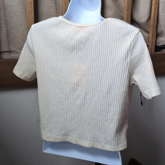 Lisa Says Gah Capri Tie Front Top - Small
