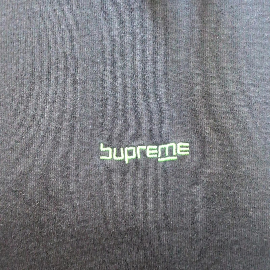 Mens Supreme Digital Logo Embroidered Hooded Sweatshirt
