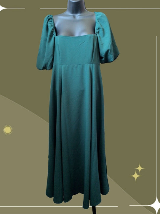 Hill House Home Matilda Nap Dress In Emerald Green  - Est. Size M