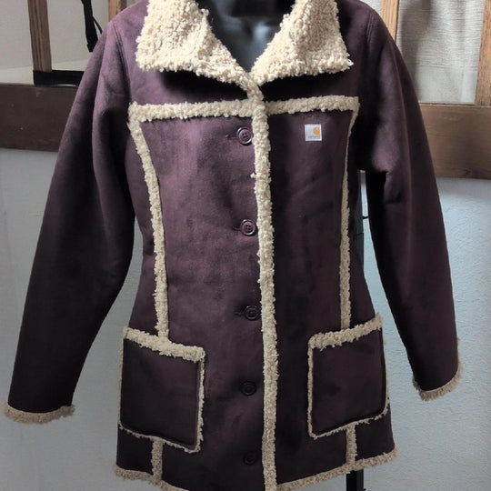 Carhartt Boulder Suede and Sherpa Parka - XS