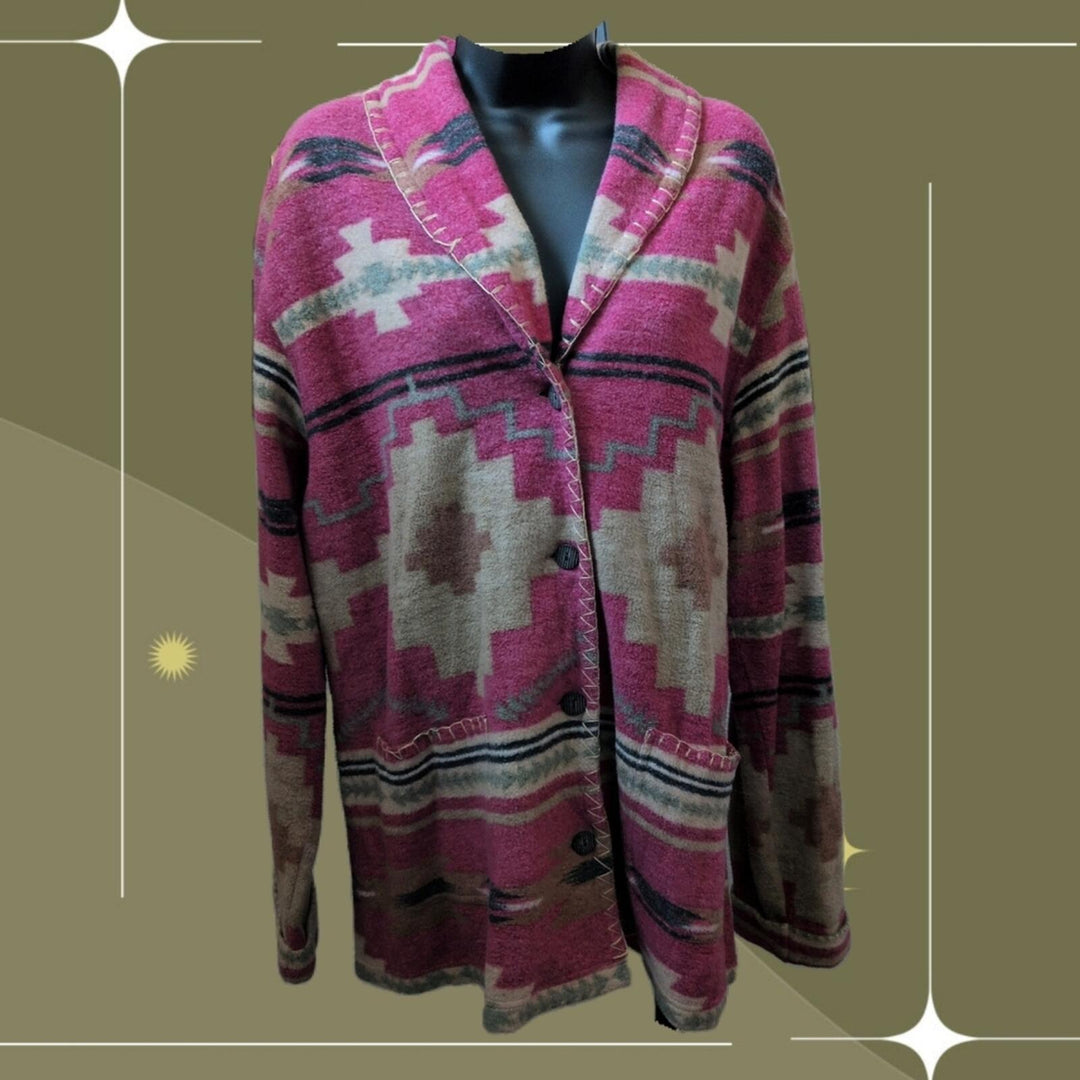 Vintage Gallup Cotton Southwest Jacket - Large