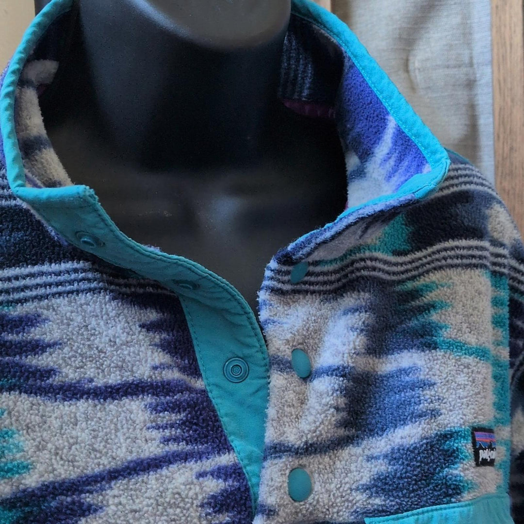 Rare Vintage Patagonia Fleece Synchilla  In Nepali Dhoti  - Small