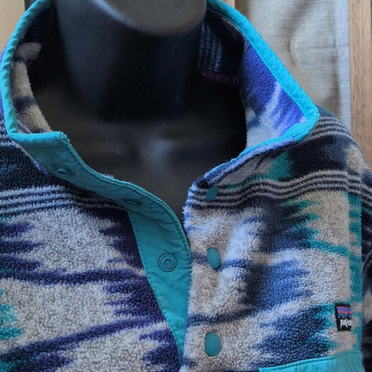 Rare Vintage Patagonia Fleece Synchilla  In Nepali Dhoti  - Small