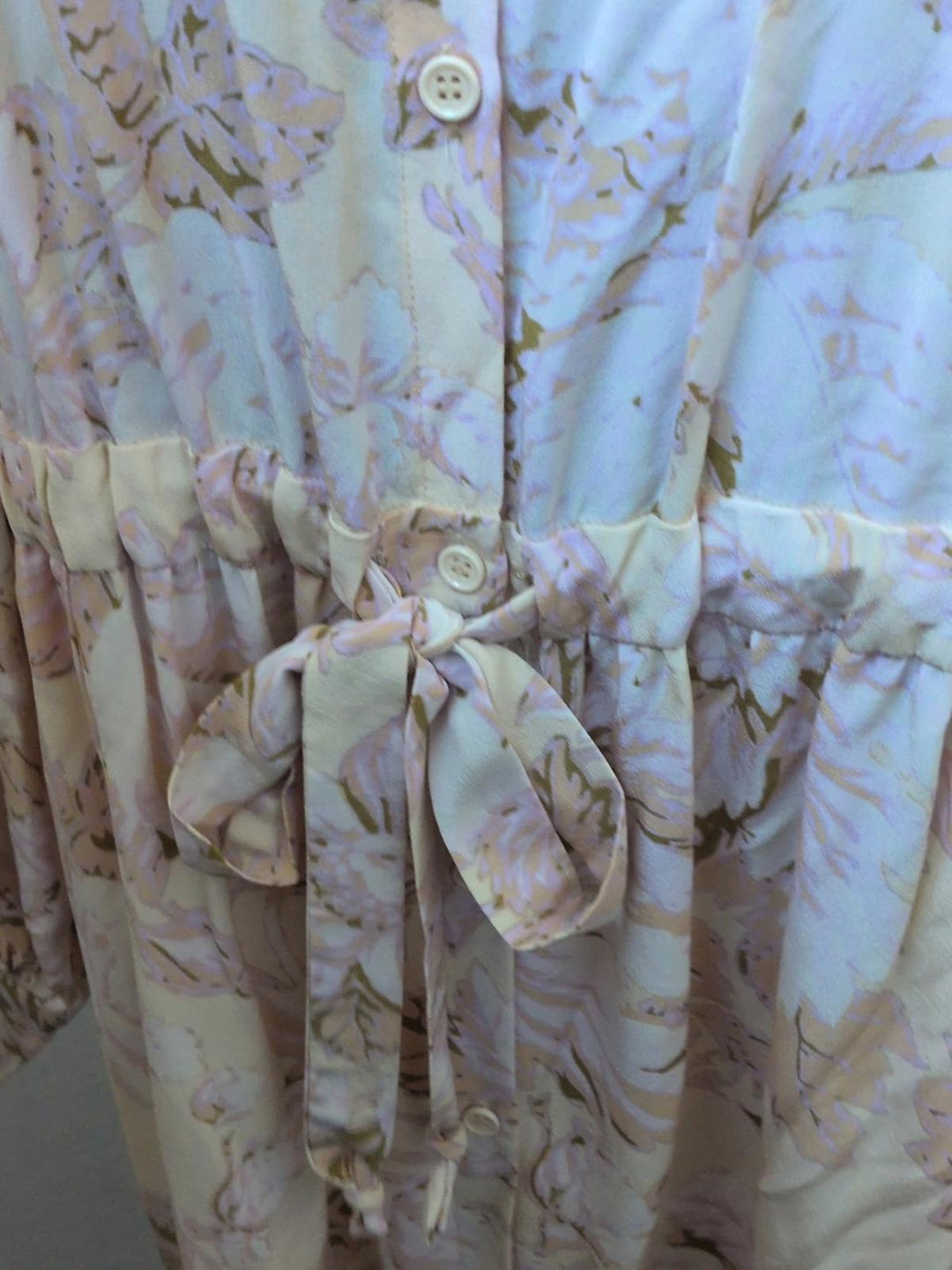 Stine Goya Lydia silk floral long-sleeve midi dress - Medium