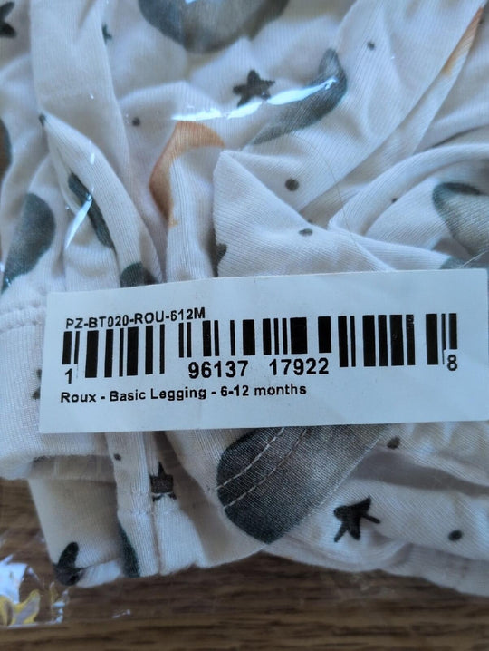 Parz By Posh Peanut Roux Basic Legging In Moons And Stars Size 6-12 Mo