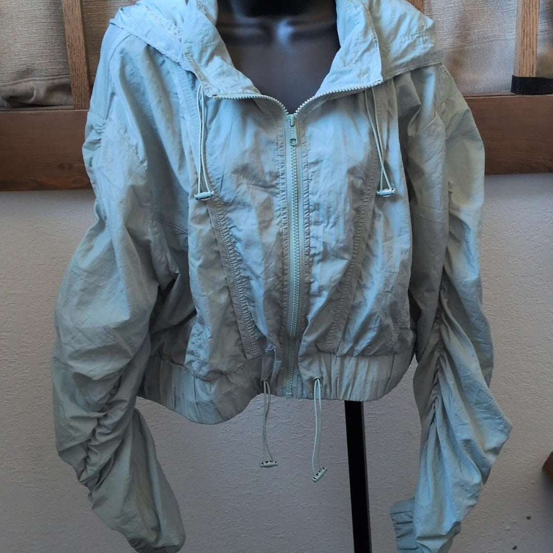 Popflex Windbreaker In Light Teal - L/XL