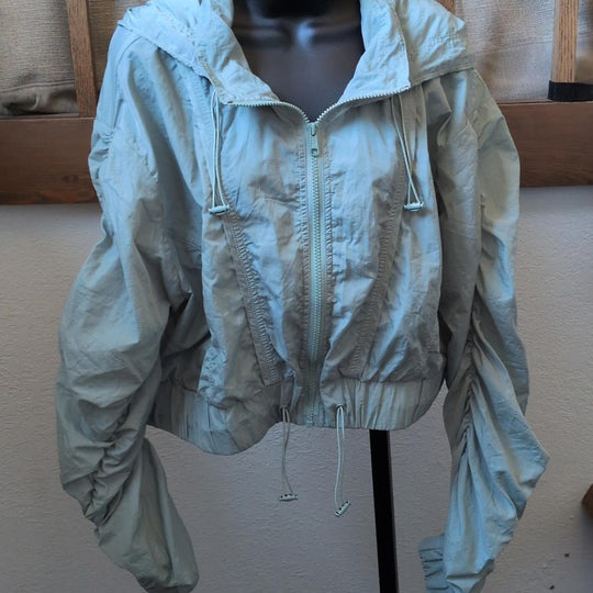 Popflex Windbreaker In Light Teal - L/XL