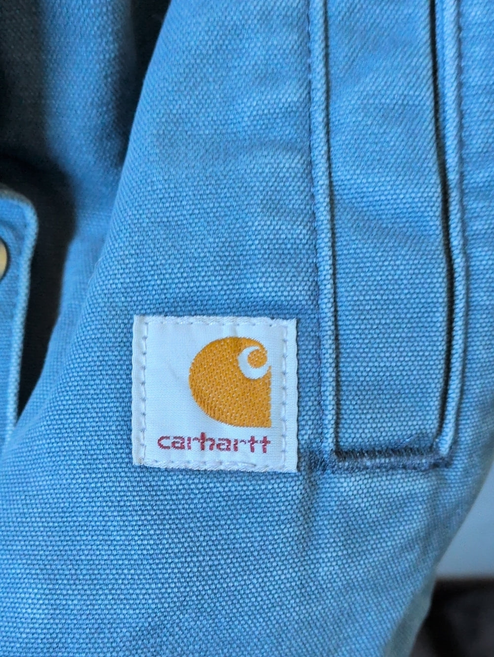 Vintage Carhartt women's sherpa-lined hooded vest - xs