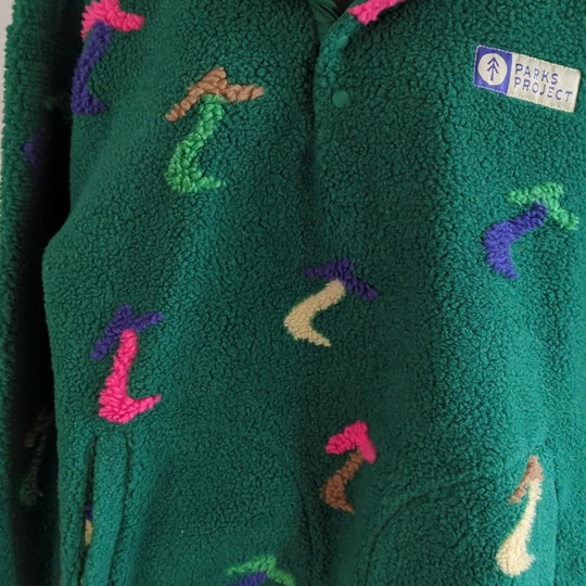 Parks project dancing shrooms trail fleece
