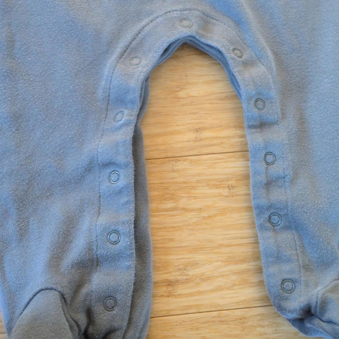 KidWild Organic Cotton Footy Onesie Size 6 To 12 Months