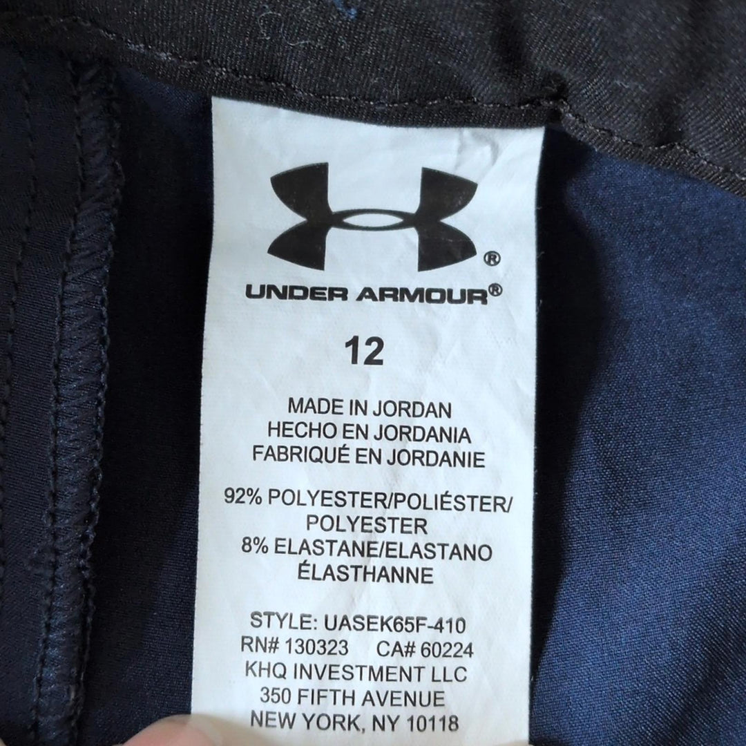 Under Armor Boys Navy Blue Board Shorts - Boys 12