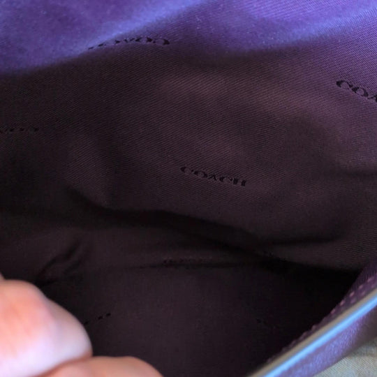 Coach Turnlock Hobo Bag In Eggplant