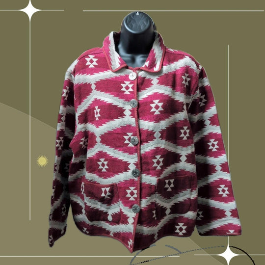 90s Jane Ashley Southwest Style Jacket - Large