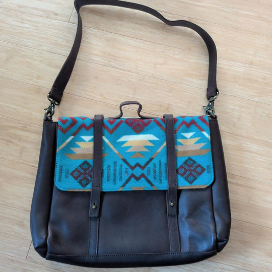 Pendleton Aztec Wool Messenger Bag