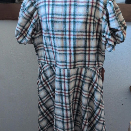Ivy City Co Molly Plaid Flare Dress - 1XL