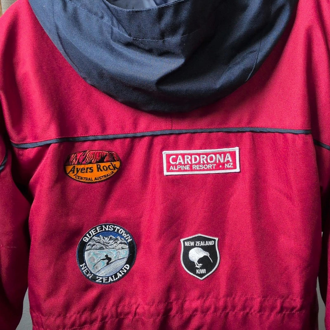 Vintage Antartica, Australia, new Zealand, And Africa Cruise Jacket With Patches - Medium