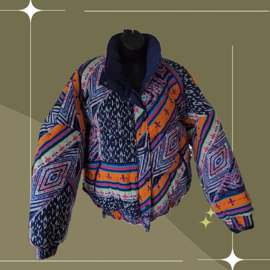 Free people movement powerhouse insulated multicolor puffer jacket.