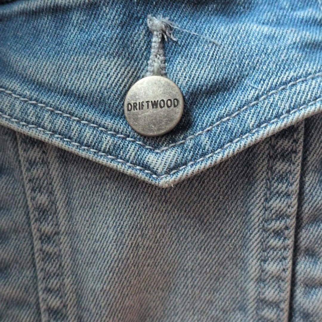 Driftwood Arizona Sunset Embroidered Jean Jacket - Large