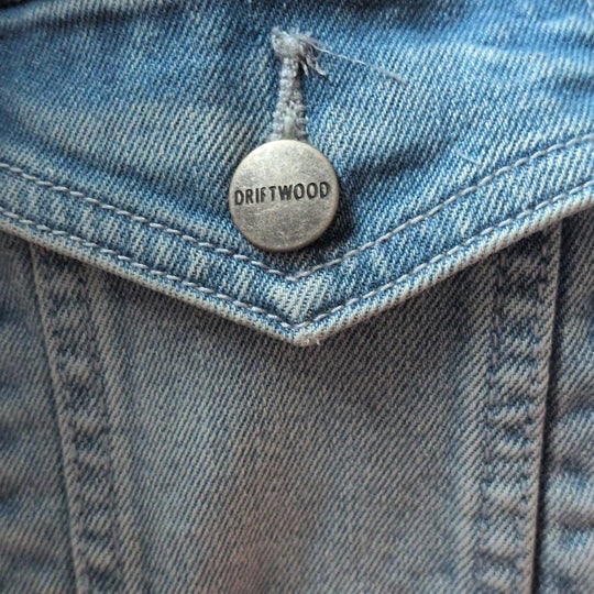 Driftwood Arizona Sunset Embroidered Jean Jacket - Large