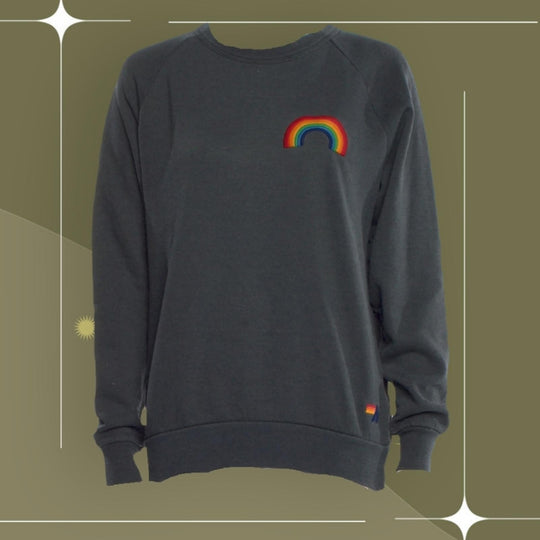Aviator Nation Rainbow Crew Neck