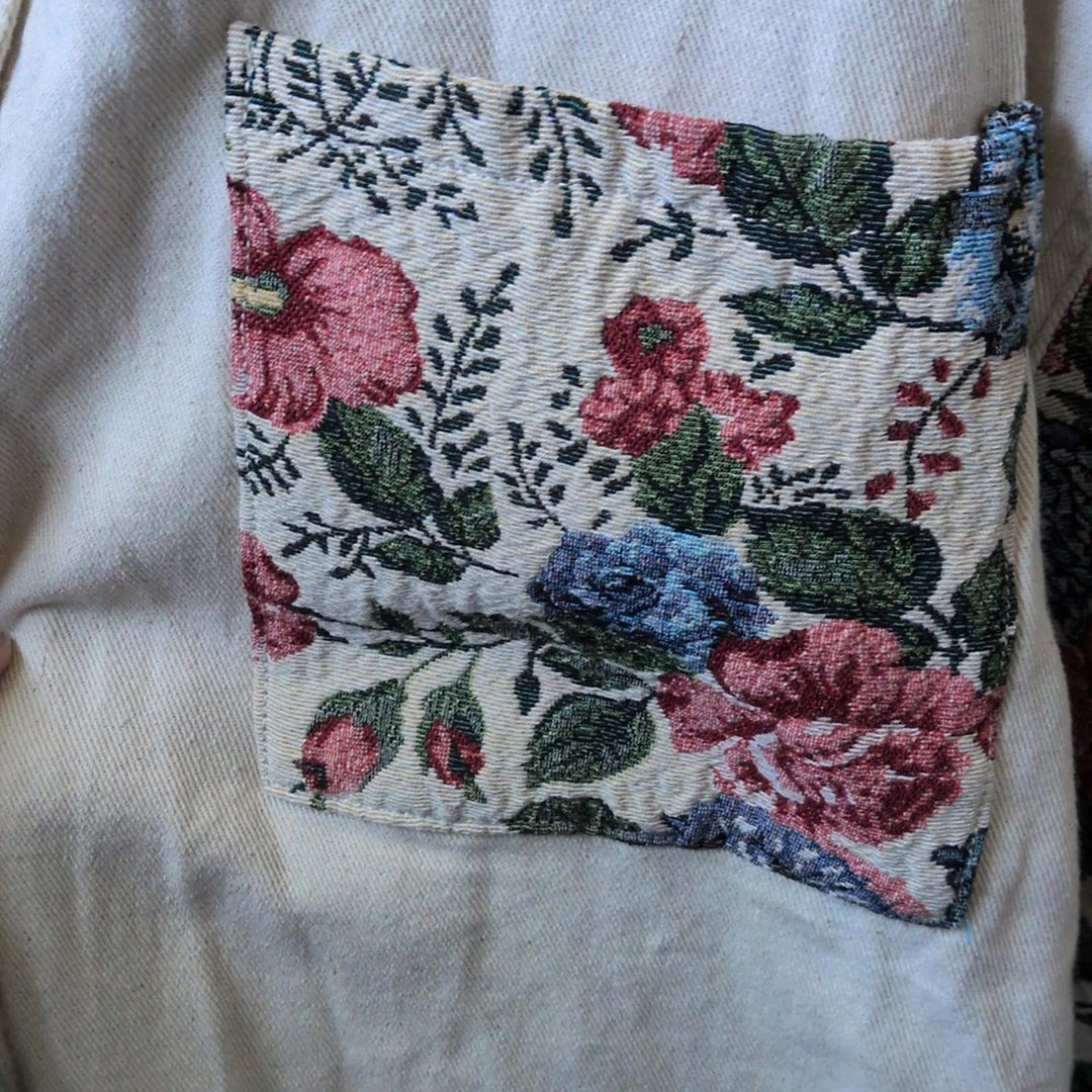 Pol Quilted Floral Oversized Shirt Jacket