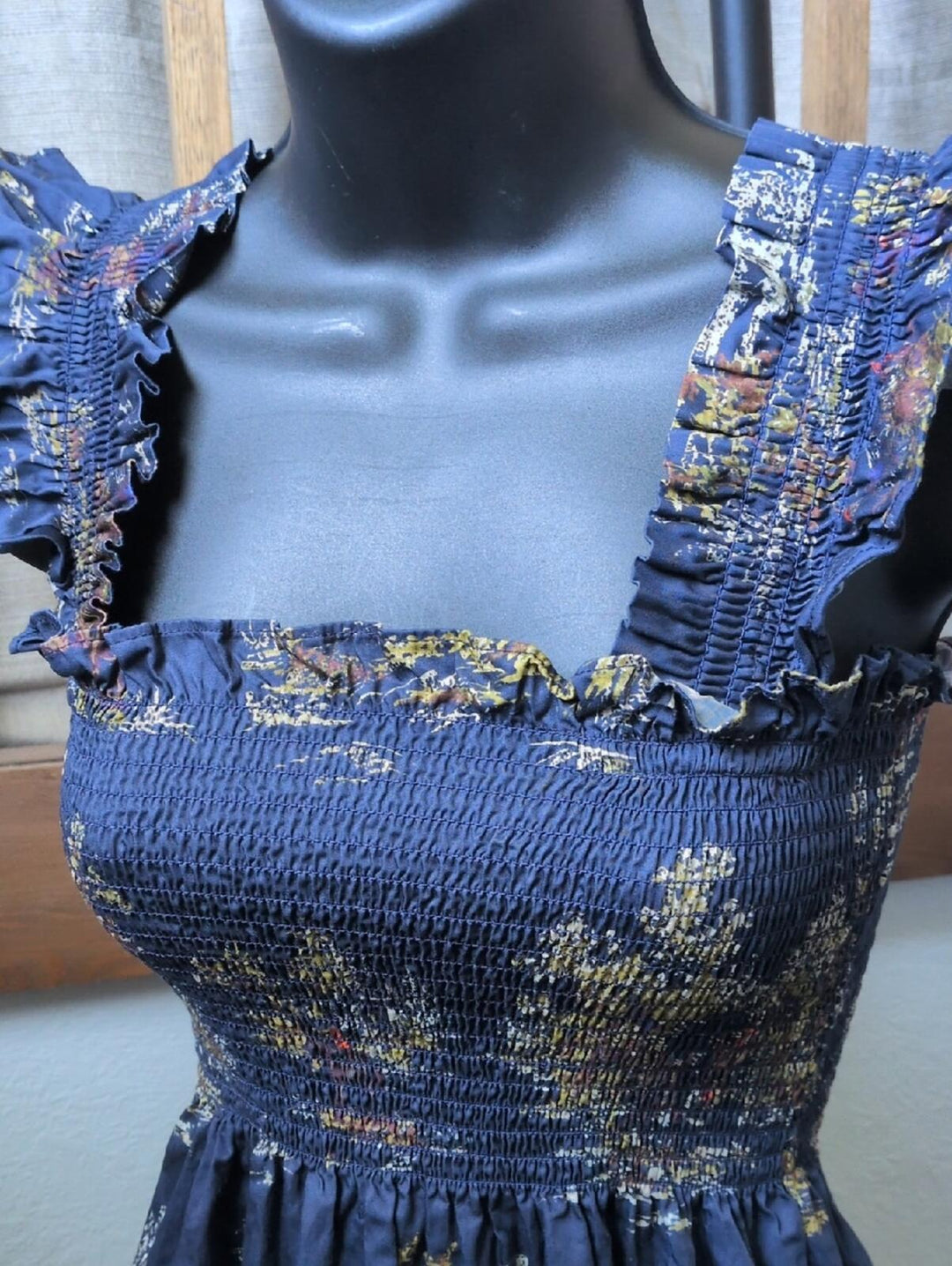 Hill House Home The Ellie Nap Dress in Navy Equestrian Toile - XXS