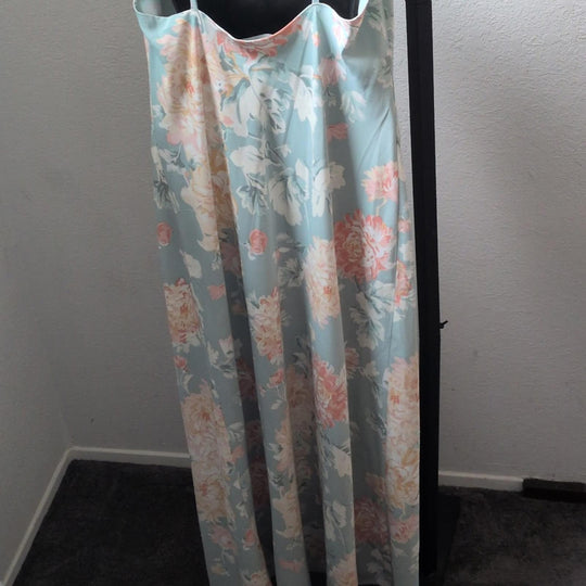 Abercrombie And Fitch Cowl Neck Pastel Floral Maxi Dress - Large