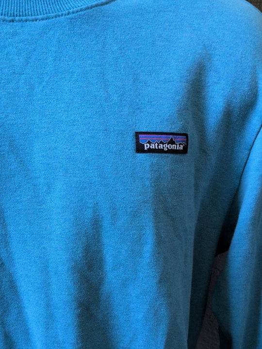 Light blue Patagonia P-6 Label Midweight Crew Sweatshirt  size m