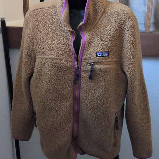 Women's Patagonia Retro Pile Fleece Zip-up Jacket - Medium