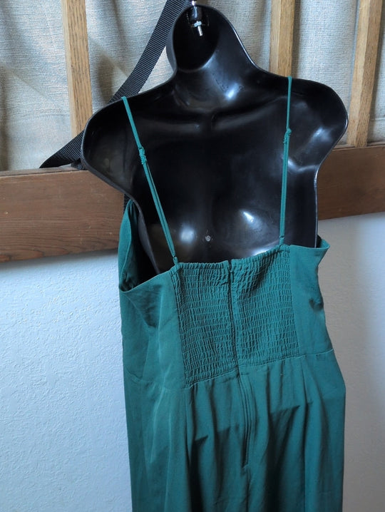 Abercrombie Camille Emerald Green Midi Dress- Large