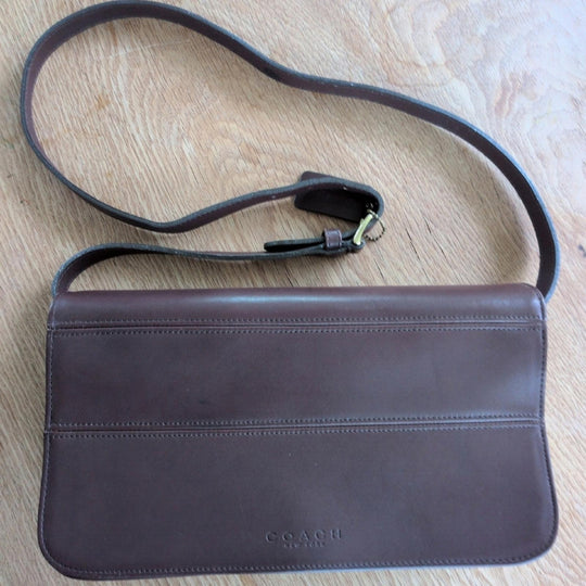 Coach Tribeca Vintage Convertible Bag In Dark Brown