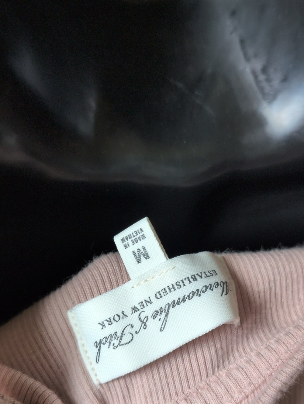 Abercrombie And Fitch Light Mauve Cropped Henley Shirt Size M