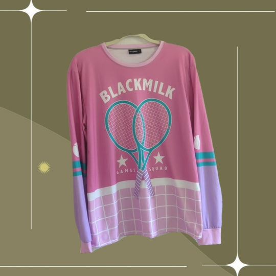 Limited Blackmilk squad goals tennis long sleeve
