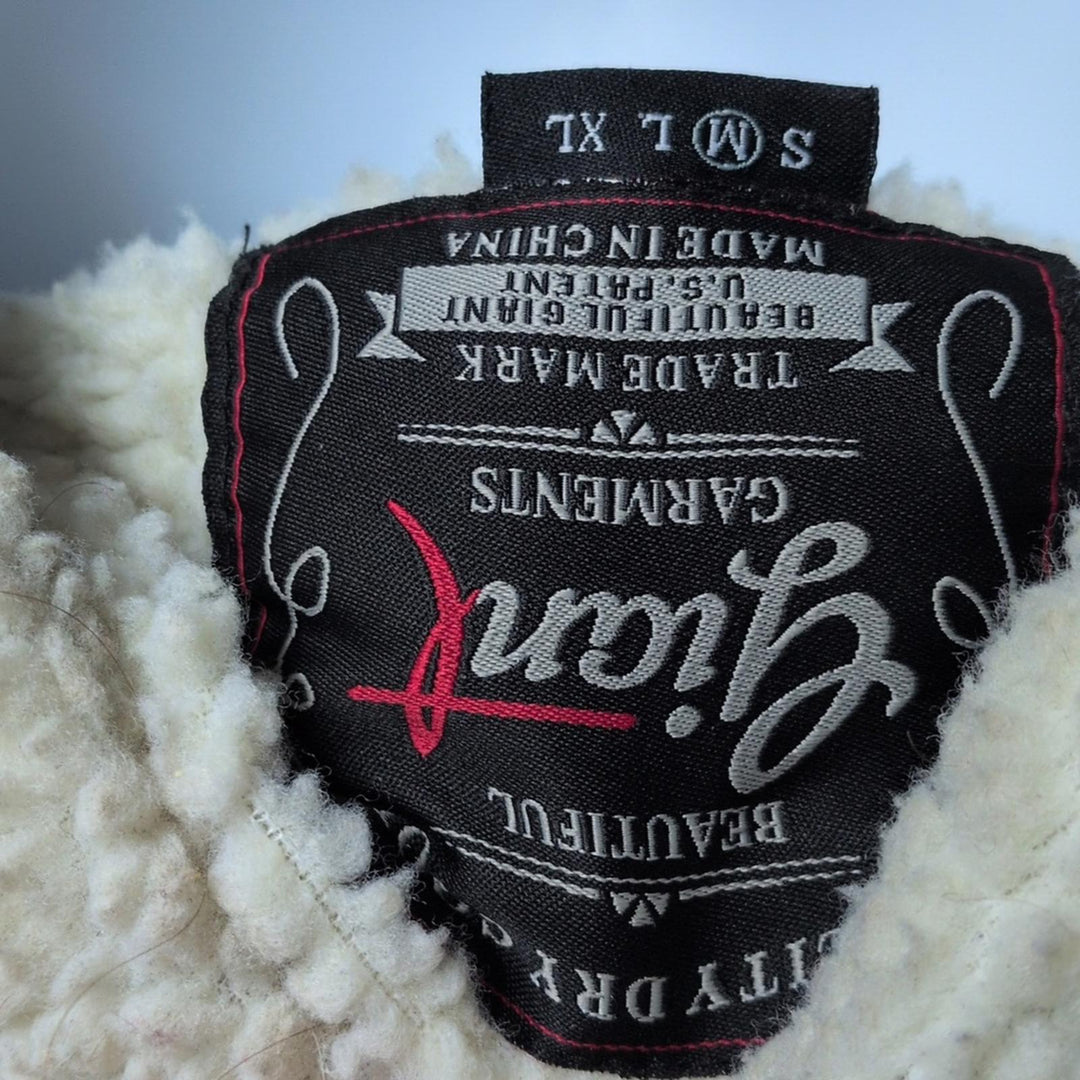 Beautiful Giant Sherpa And Corduroy Jacket - M