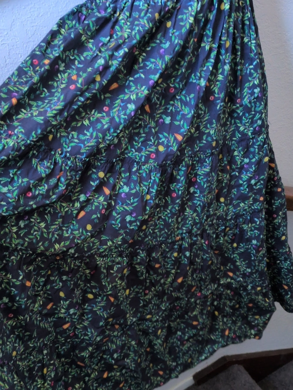 Hill House Home The Ellie Nap Dress  "Midnight Garden Poplin" print size xs