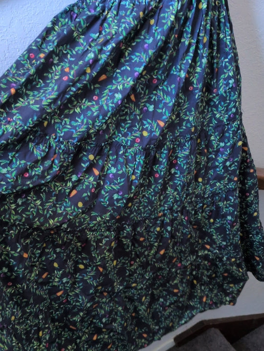 Hill House Home The Ellie Nap Dress  "Midnight Garden Poplin" print size xs
