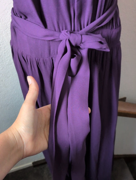 Reformation Andee Dress in "Raisin" deep purple size 10