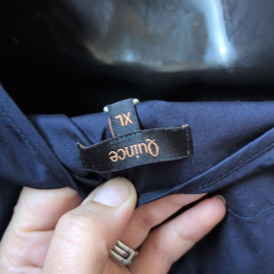 Quince Organic Cotton Poplin Tiered Maxi Dress - XL