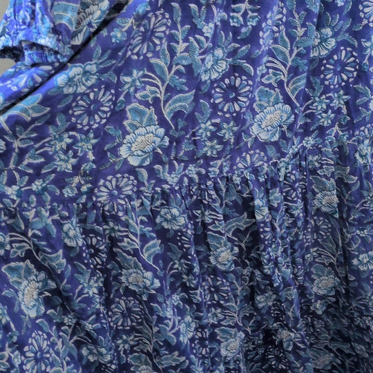 River Goddess Co Aqua Indian Rose Neera Maxi  - M/L