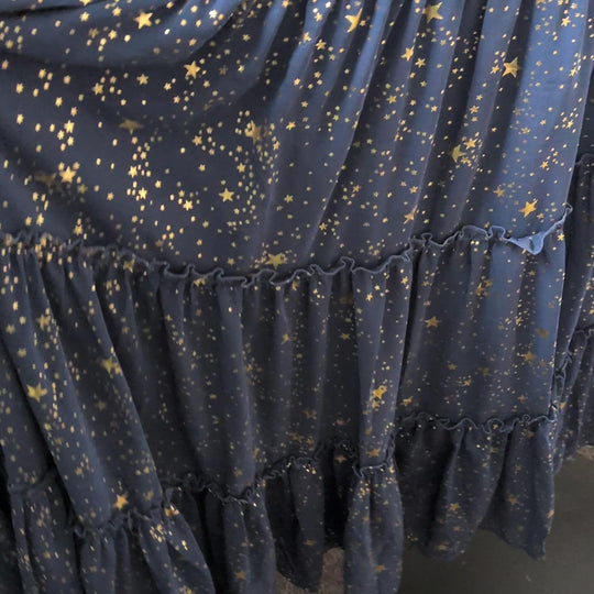 Ivy City Co Starry Nights Dress In Navy And Gold - 3xl