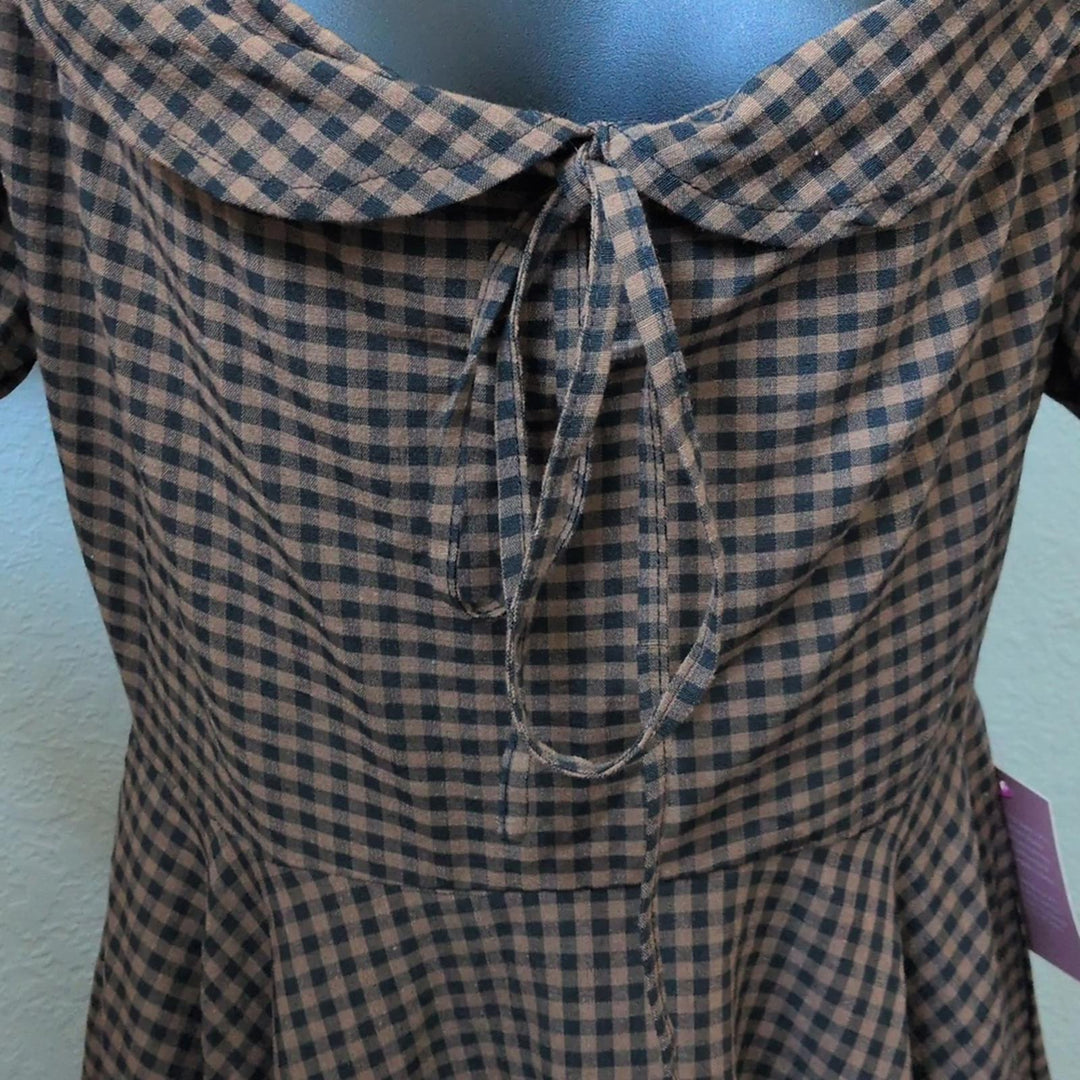 Ivy City Co Maple Plaid Dress - US 2