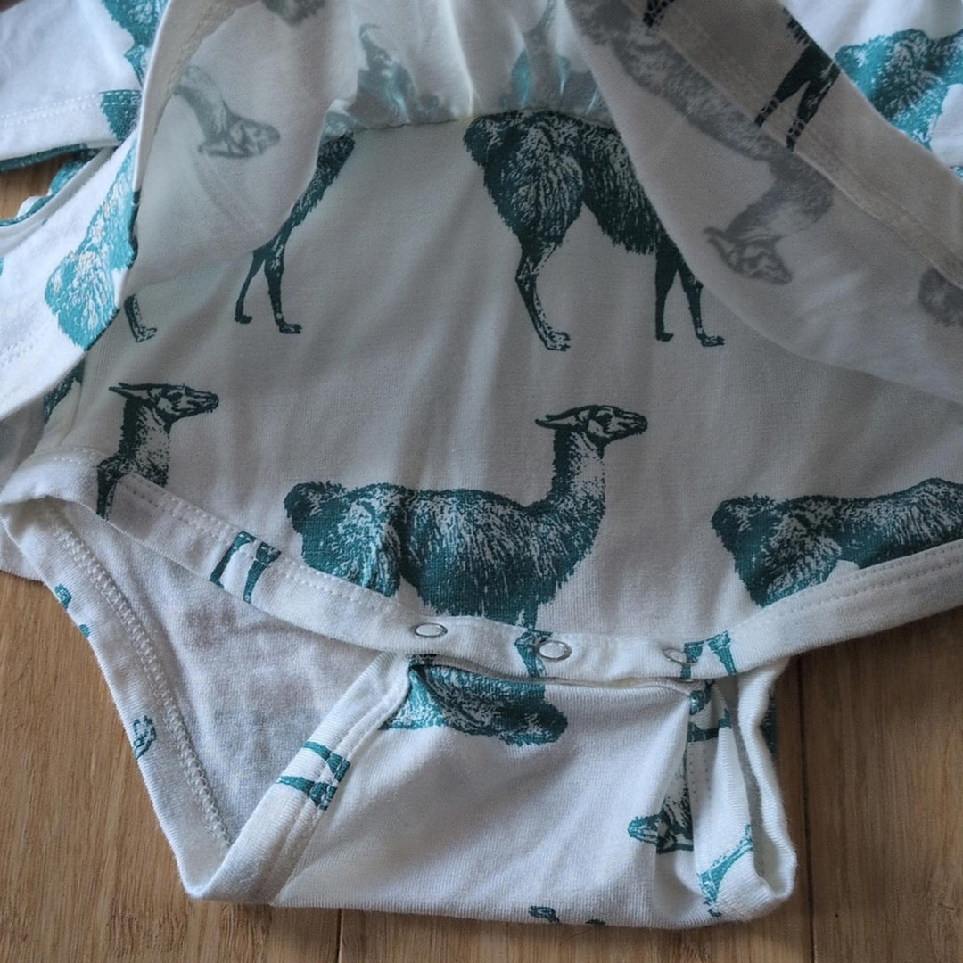 Kate Quinn Bamboo Collection Alpaca Long Sleeve Onesie Dress - 6-12 Mo